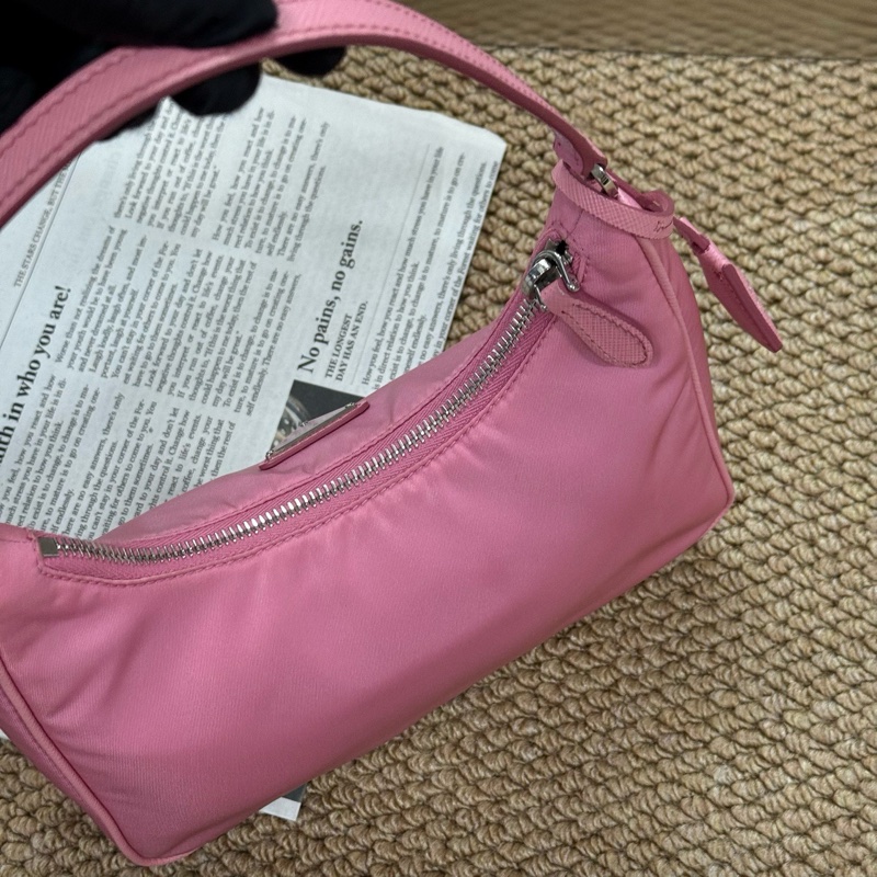 普拉達/PRADA經典尼龍 皮肩帶單肩hobo 附件：無-4