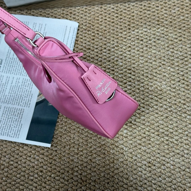 普拉達/PRADA經典尼龍 皮肩帶單肩hobo 附件：無-5