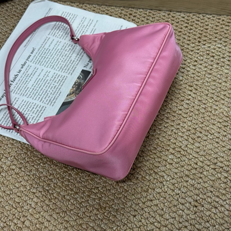 普拉達/PRADA經典尼龍 皮肩帶單肩hobo 附件：無-6