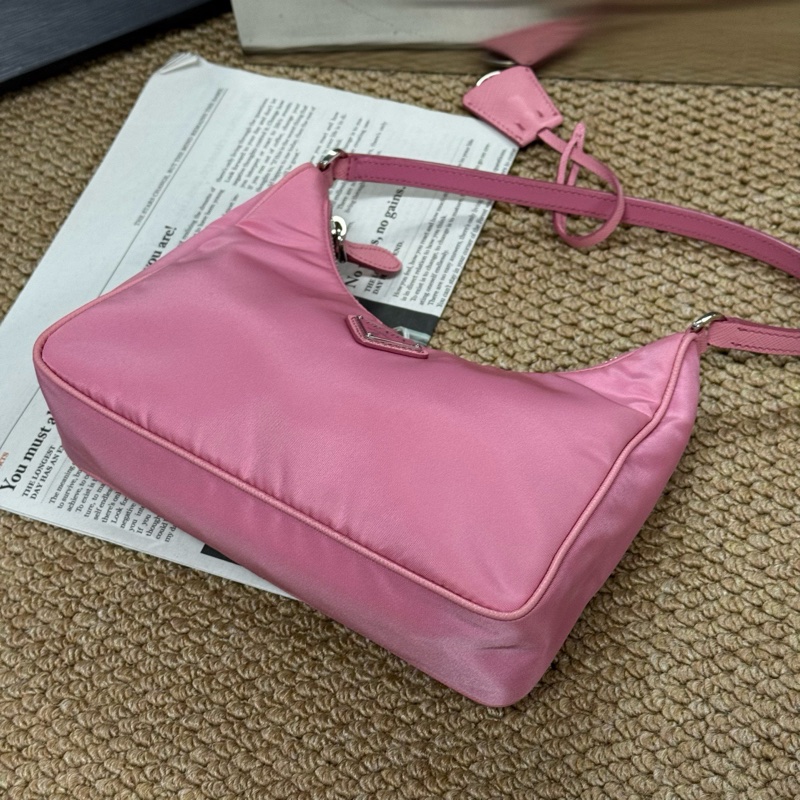 普拉達/PRADA經典尼龍 皮肩帶單肩hobo 附件：無-7