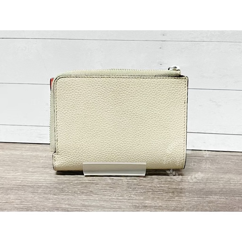 ~~趴趴小舖~~正品極新LOEWE基本款拼色短夾(配件齊全)2602246386-2