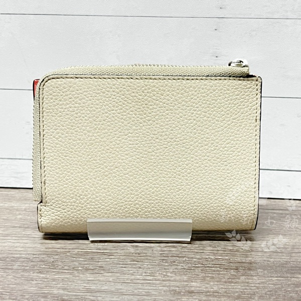 ~~趴趴小舖~~正品極新LOEWE基本款拼色短夾(配件齊全)2602246386-9