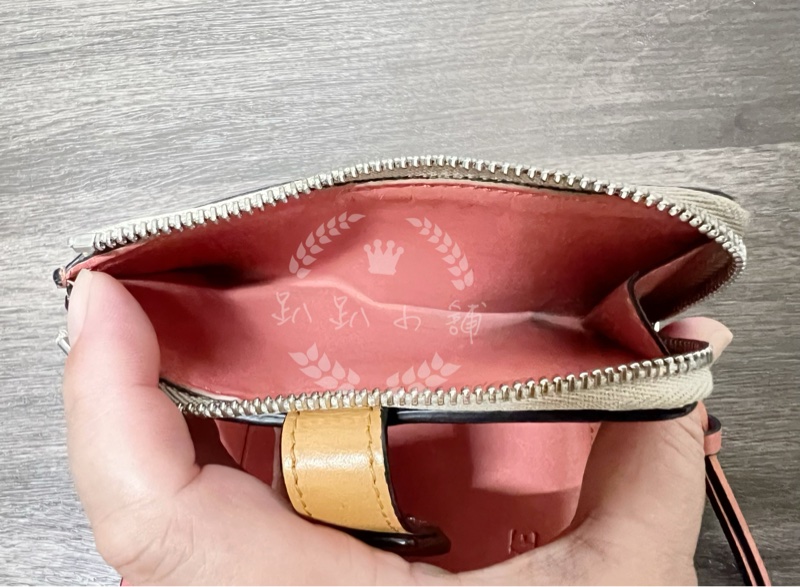 ~~趴趴小舖~~正品極新LOEWE基本款拼色短夾(配件齊全)2602246386-20