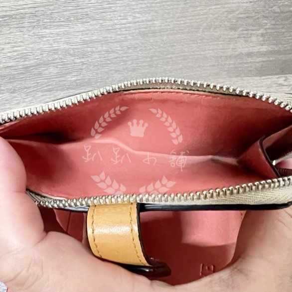 ~~趴趴小舖~~正品極新LOEWE基本款拼色短夾(配件齊全)2602246386-27