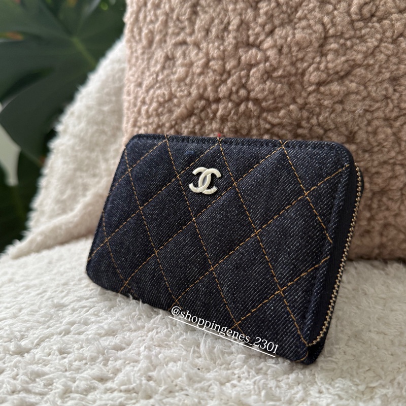 香奈兒 Chanel 26P 限定款單寧牛仔加大卡包-2