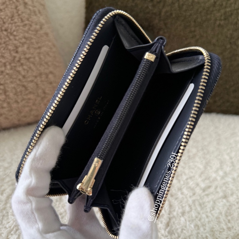 香奈兒 Chanel 26P 限定款單寧牛仔加大卡包-6