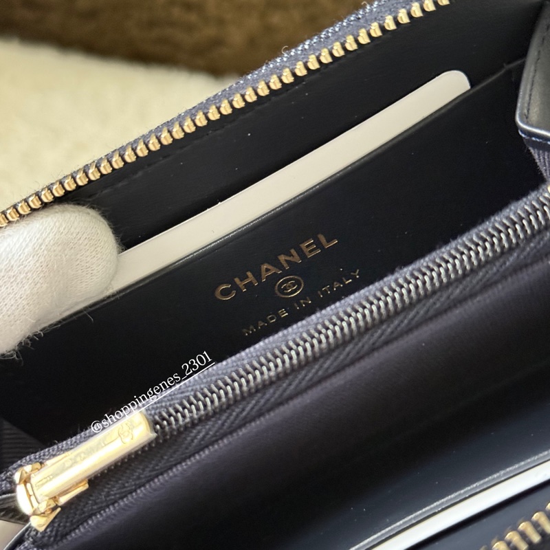 香奈兒 Chanel 26P 限定款單寧牛仔加大卡包-7