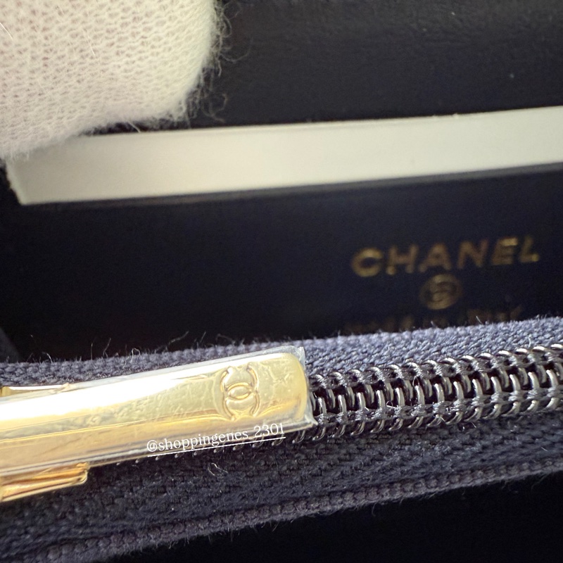 香奈兒 Chanel 26P 限定款單寧牛仔加大卡包-8