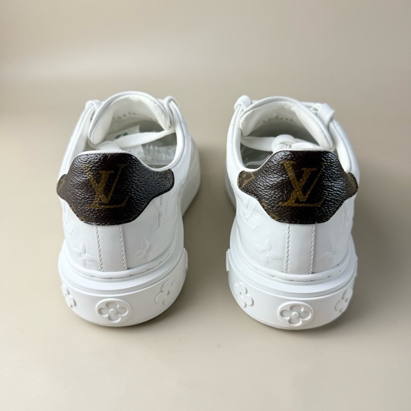 LV/路易威登 Time out白棕老花浮雕休閒鞋 35.5碼-4