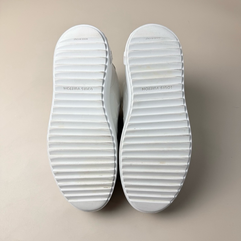 LV/路易威登 Time out白棕老花浮雕休閒鞋 35.5碼-7