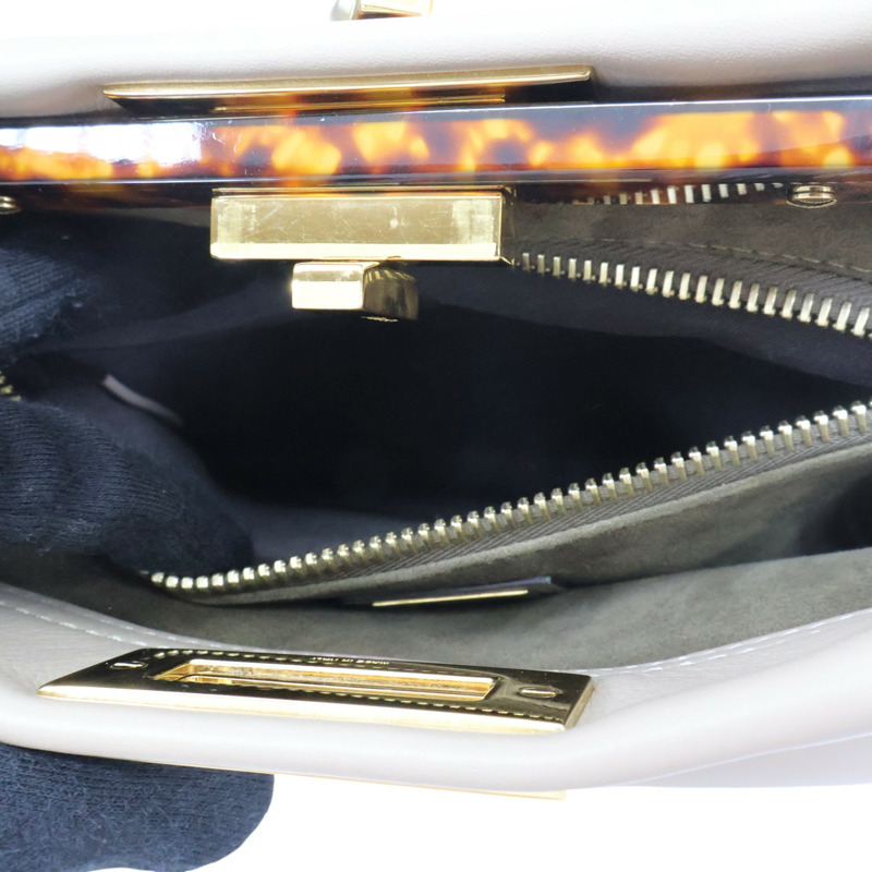 淺褐色 牛皮 Peekaboo 兩用包【FENDI 芬迪】 8BN290-6