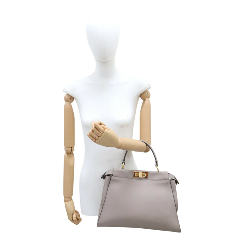 淺褐色 牛皮 Peekaboo 兩用包【FENDI 芬迪】 8BN290-10