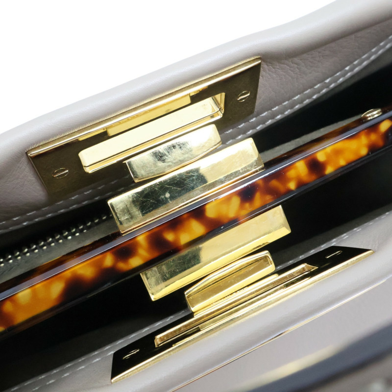 淺褐色 牛皮 Peekaboo 兩用包【FENDI 芬迪】 8BN290-19