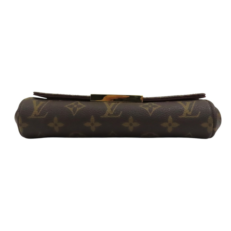 棕色 原花帆布 Favorite PM 肩背包【LOUIS VUITTON LV 路易威登】 M40717-3
