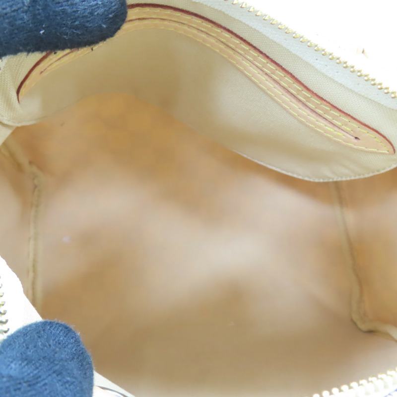 白色 PVC塗層帆布 棋盤格 Speedy 25 手提包 無鑰匙【LOUIS VUITTON LV 路易威登】 N41371-4