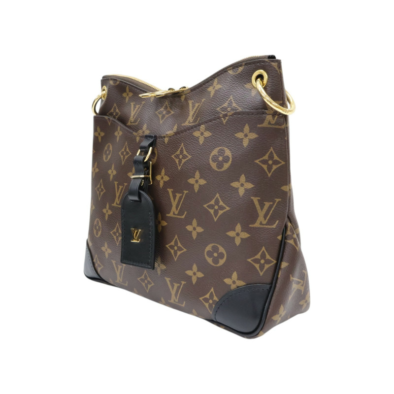 棕色 原花帆布 Odeon NM PM 肩背包【LOUIS VUITTON LV 路易威登】 M45353-2