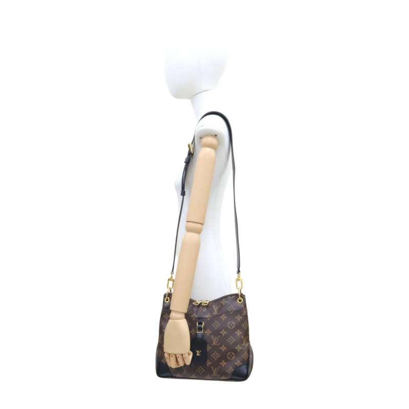 棕色 原花帆布 Odeon NM PM 肩背包【LOUIS VUITTON LV 路易威登】 M45353-9