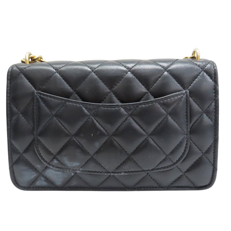 黑色 羊皮 WOC 愛心調節扣 肩背包【CHANEL 香奈兒】 AP3201-1