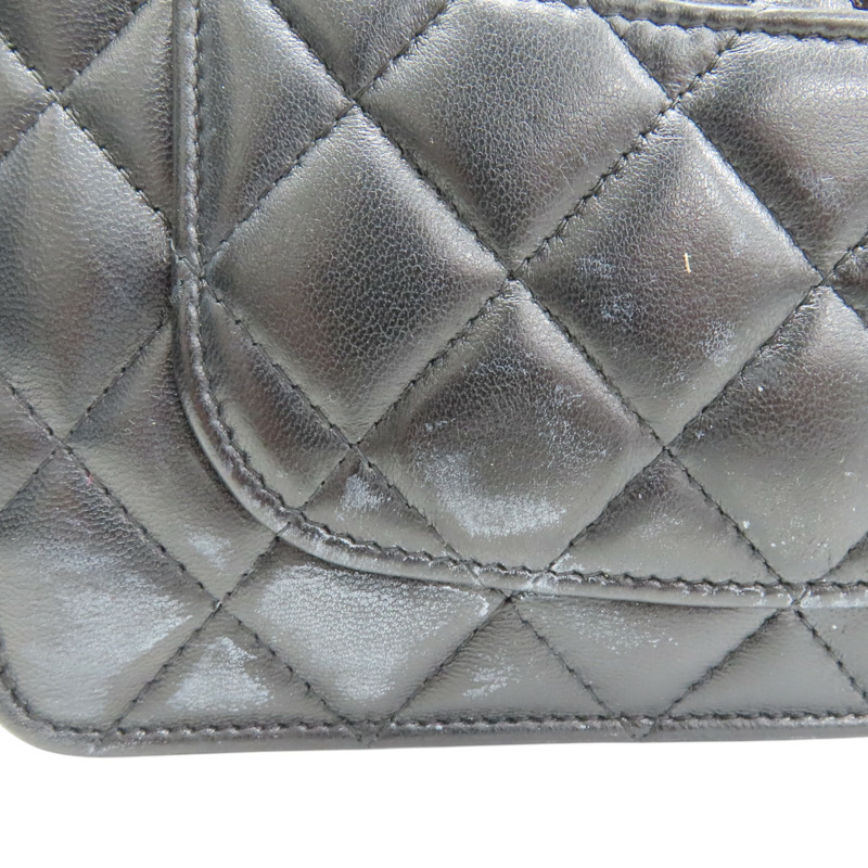 黑色 羊皮 WOC 愛心調節扣 肩背包【CHANEL 香奈兒】 AP3201-13