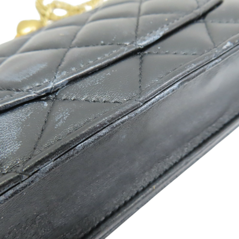 黑色 羊皮 WOC 愛心調節扣 肩背包【CHANEL 香奈兒】 AP3201-15