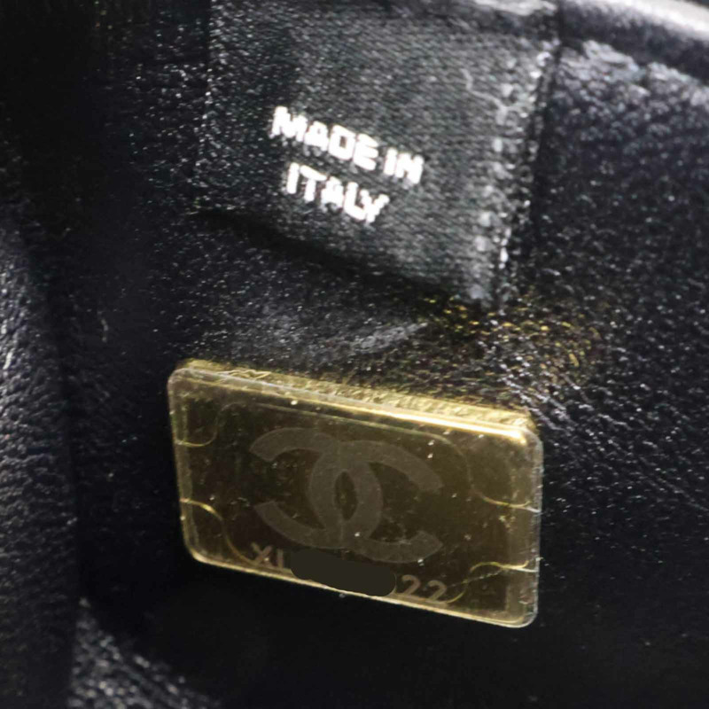 黑色 絲絨布 mini velour 肩背包 VIP禮【CHANEL 香奈兒】-8