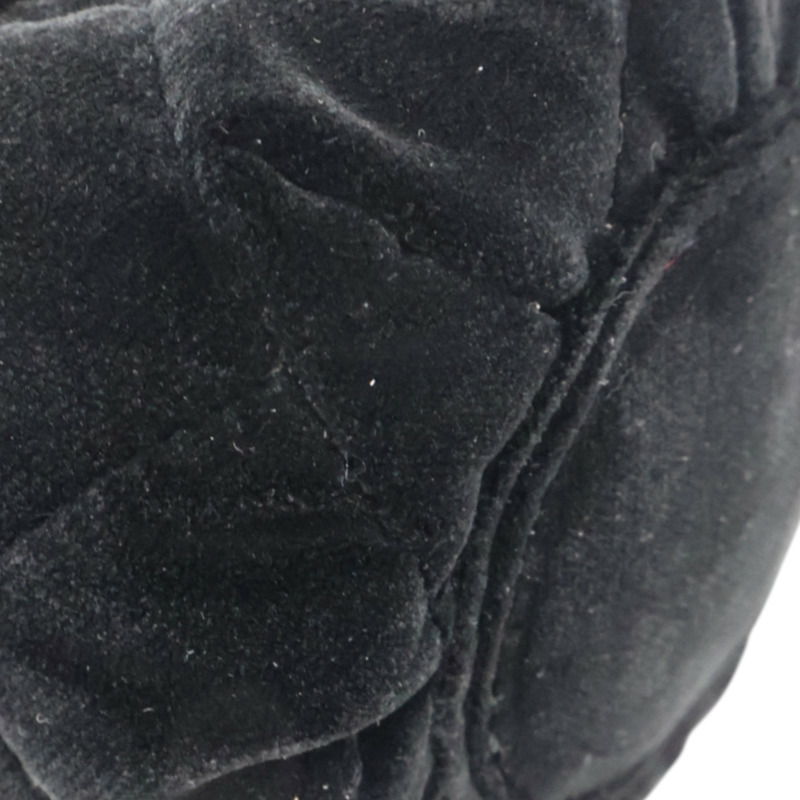 黑色 絲絨布 mini velour 肩背包 VIP禮【CHANEL 香奈兒】-11
