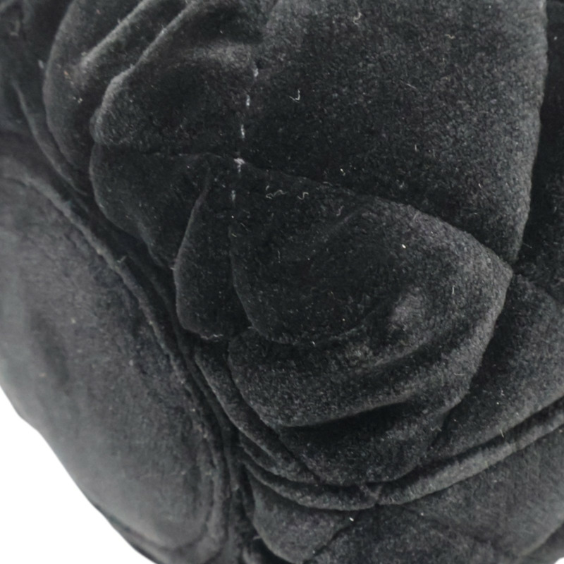 黑色 絲絨布 mini velour 肩背包 VIP禮【CHANEL 香奈兒】-12