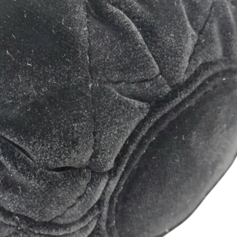 黑色 絲絨布 mini velour 肩背包 VIP禮【CHANEL 香奈兒】-13
