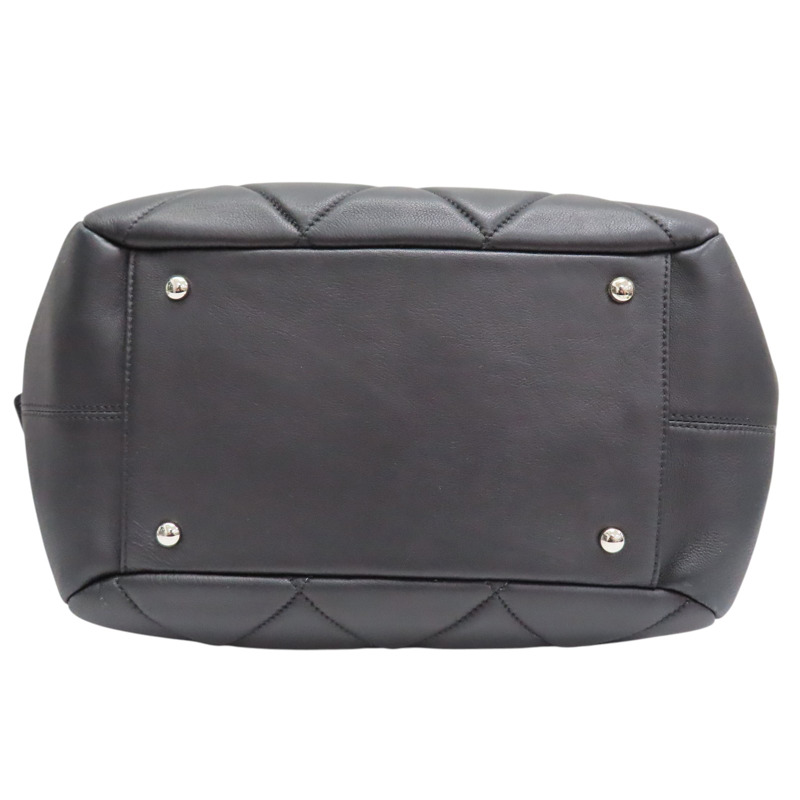 黑色 羊皮 Paris-Biarritz Bowler 手提包【CHANEL 香奈兒】-3
