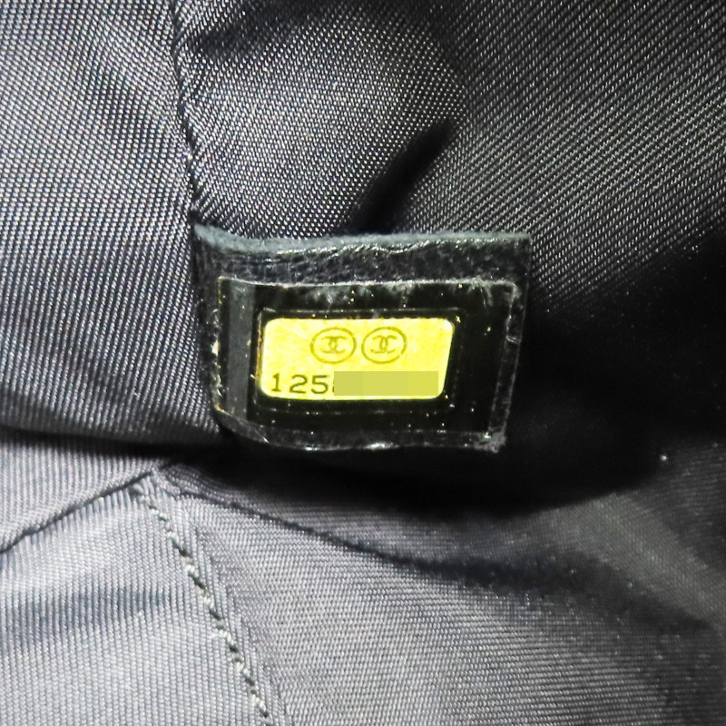 黑色 羊皮 Paris-Biarritz Bowler 手提包【CHANEL 香奈兒】-7