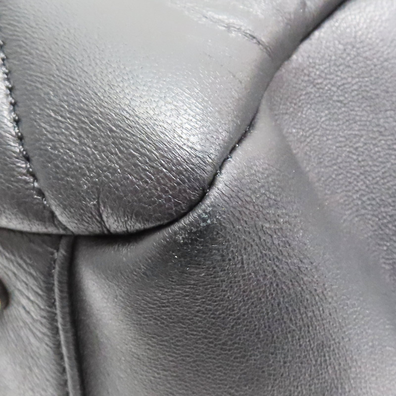 黑色 羊皮 Paris-Biarritz Bowler 手提包【CHANEL 香奈兒】-12