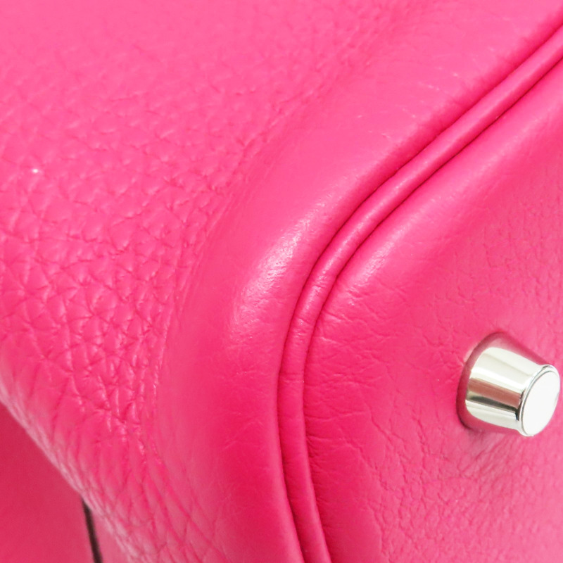 桃紅色 TC牛皮 Picotin Lock 22 手提包 Z刻 (有鎖頭沒鑰匙)【HERMES 愛馬仕】 H060991CK-8