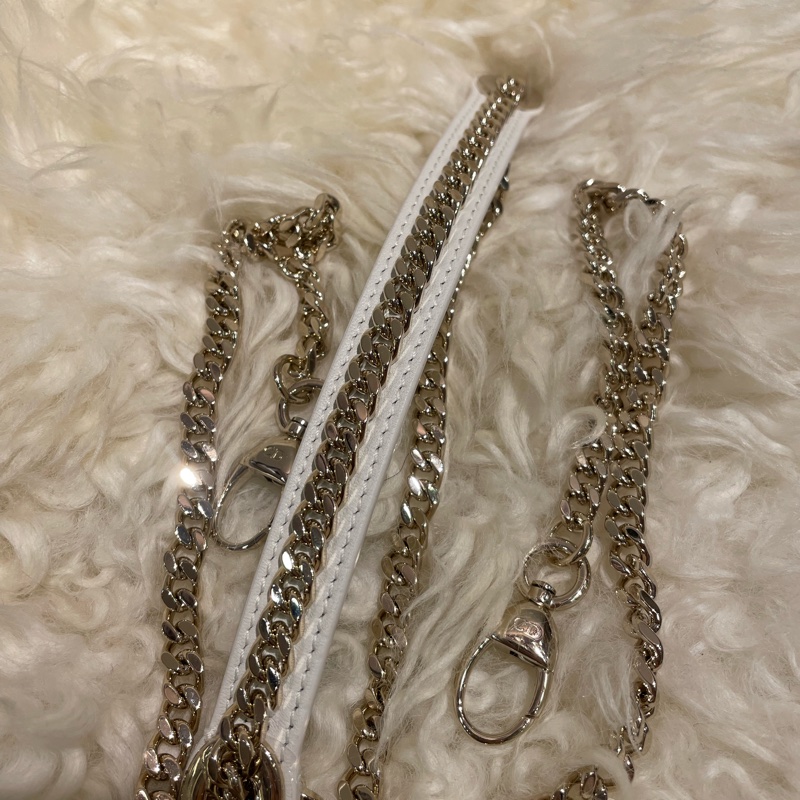 Dior Lady Mini 白色鏈帶-1