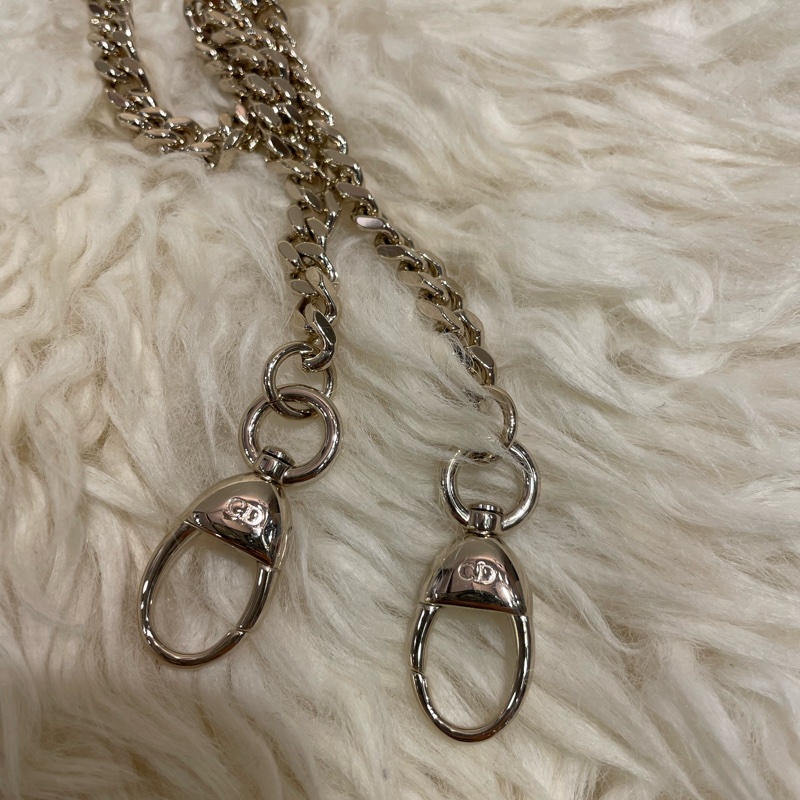 Dior Lady Mini 白色鏈帶-3