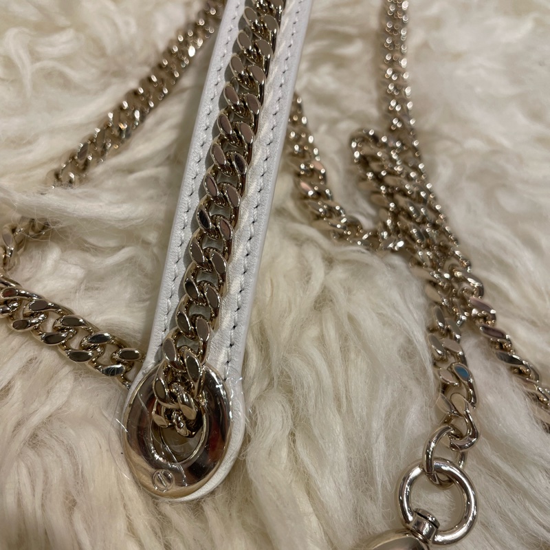 Dior Lady Mini 白色鏈帶-4