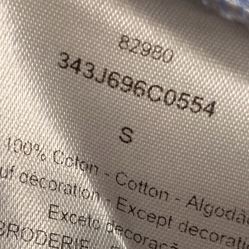 Dior 迪奧 95新短袖刺繡T恤 霧霾藍S-9