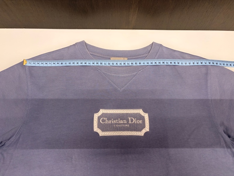 Dior 迪奧 95新短袖刺繡T恤 霧霾藍S-10