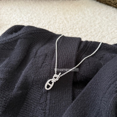 愛馬仕 Hermes 經典豬鼻項鏈 925純銀