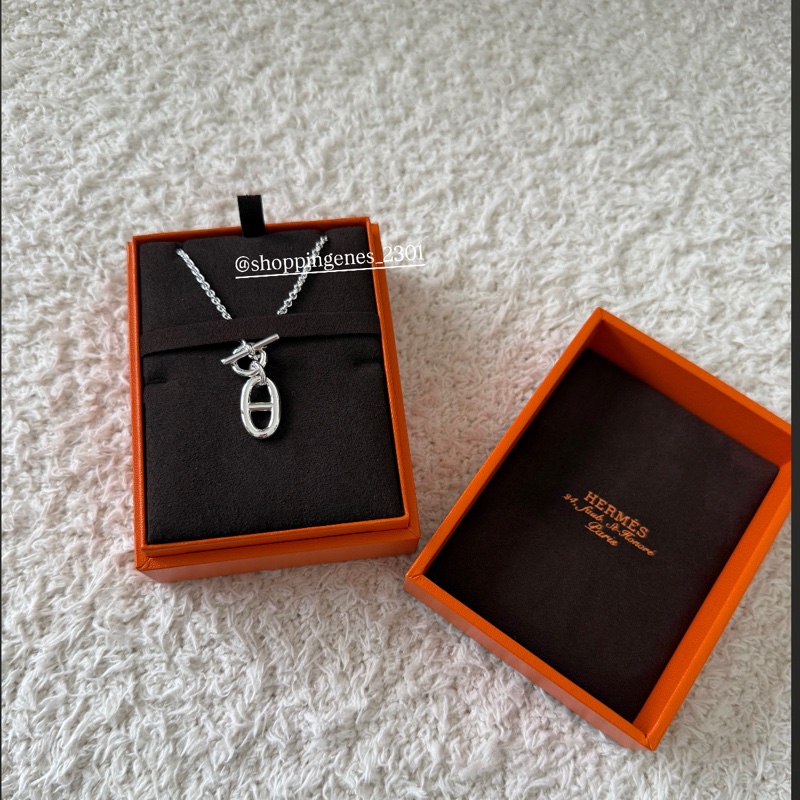 愛馬仕 Hermes 經典豬鼻項鏈 925純銀-1