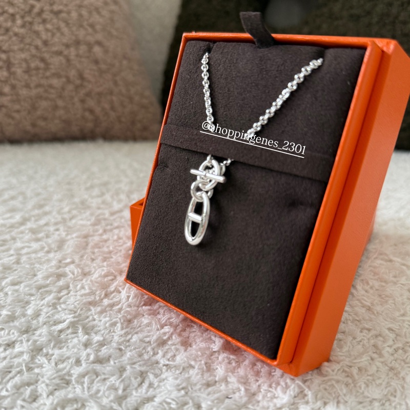 愛馬仕 Hermes 經典豬鼻項鏈 925純銀-2