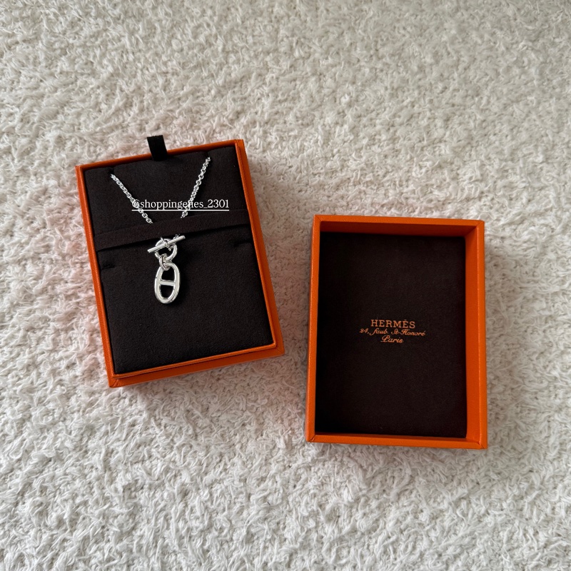 愛馬仕 Hermes 經典豬鼻項鏈 925純銀-5