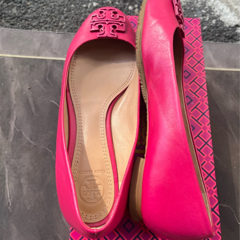 Tory Burch Lowell 桃紅芭蕾舞平底鞋-2