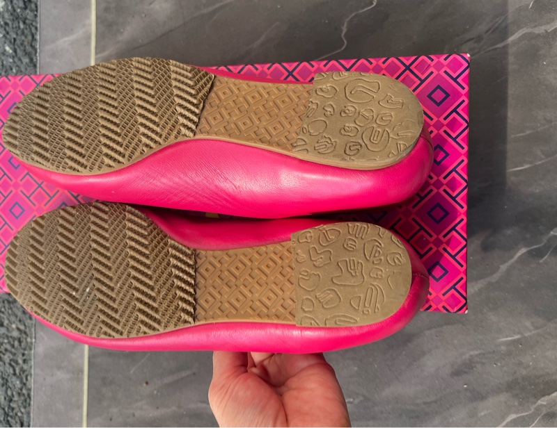 Tory Burch Lowell 桃紅芭蕾舞平底鞋-11