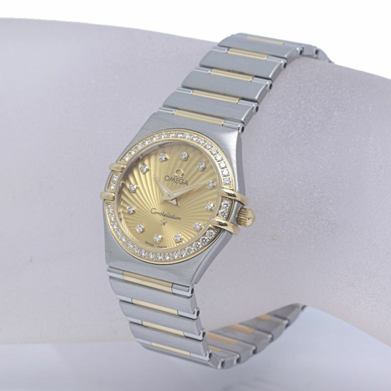 歐米茄星座系列鑽石錶圈160週年紀念款 111.25.26.60.58.001 女士腕錶 18K黃金x精鋼 40268-2