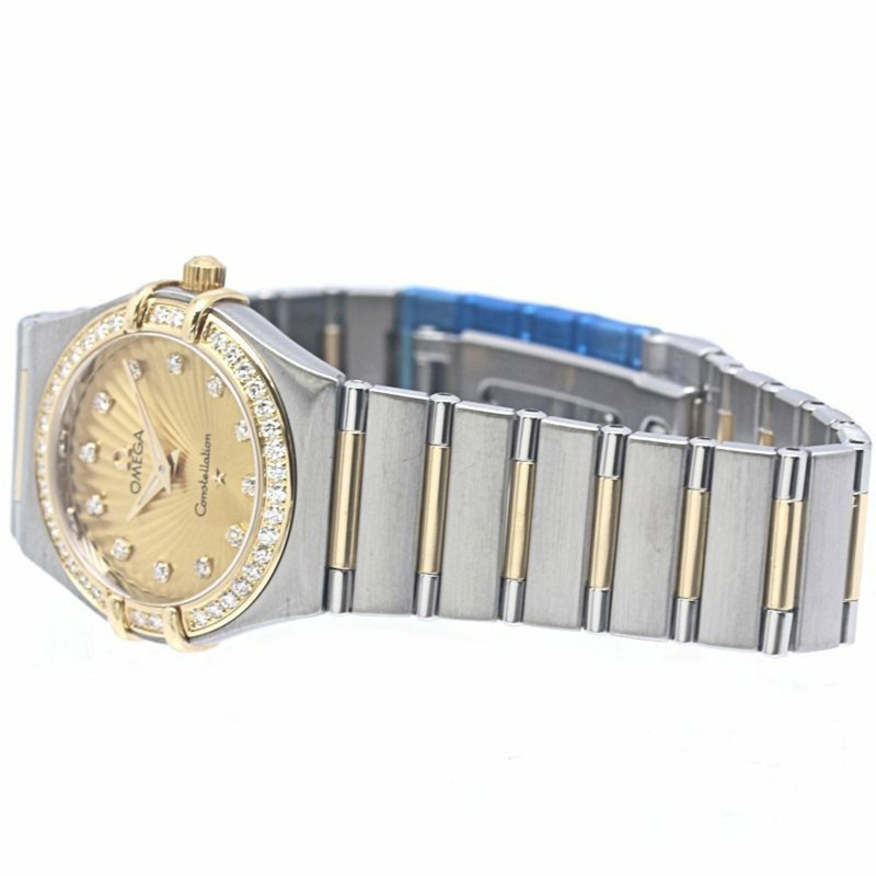 歐米茄星座系列鑽石錶圈160週年紀念款 111.25.26.60.58.001 女士腕錶 18K黃金x精鋼 40268-3