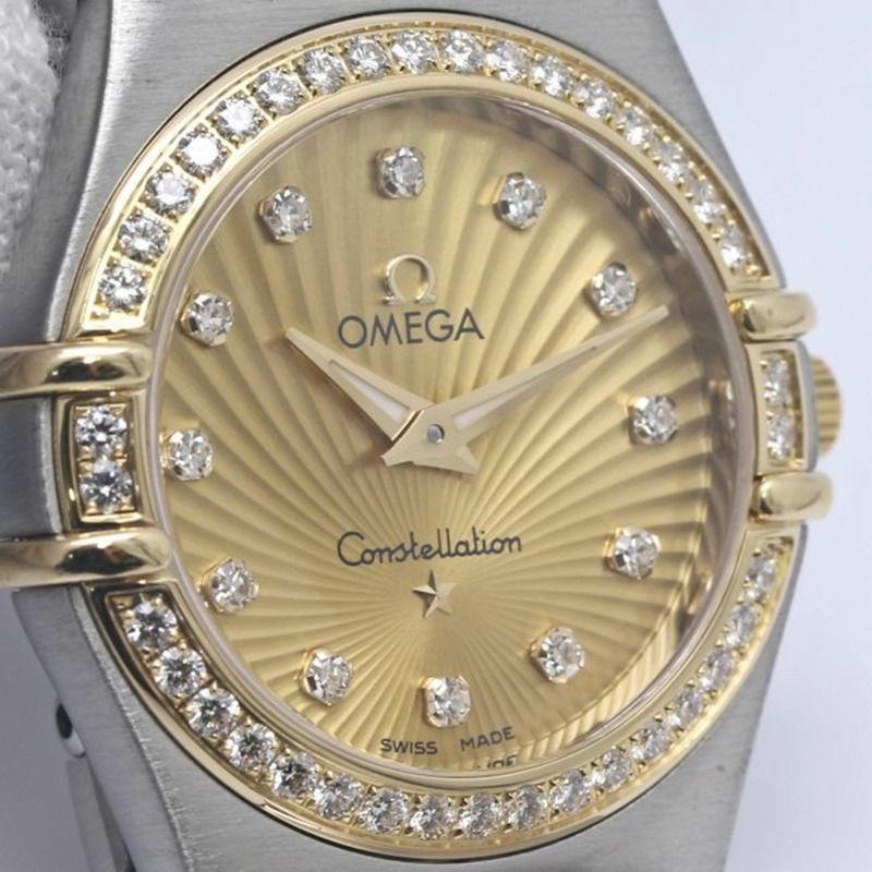 歐米茄星座系列鑽石錶圈160週年紀念款 111.25.26.60.58.001 女士腕錶 18K黃金x精鋼 40268-7