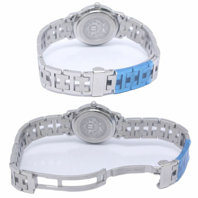 愛馬仕 Clipper CL4.210.431 3758 女士腕錶,老式錶扣,不鏽鋼材質,130486-4