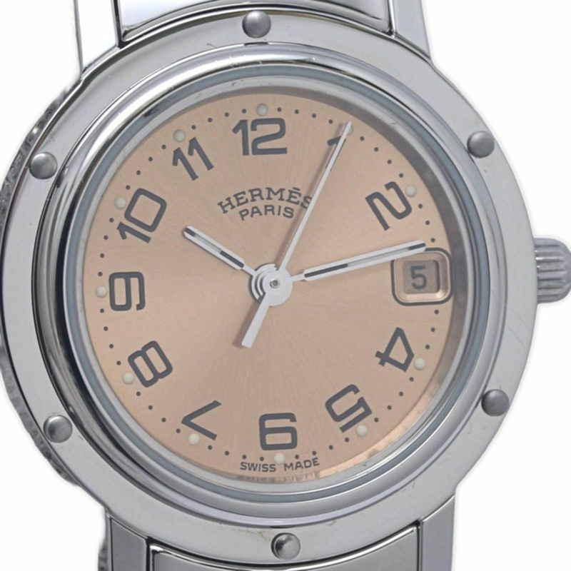 愛馬仕 Clipper CL4.210.431 3758 女士腕錶,老式錶扣,不鏽鋼材質,130486-5