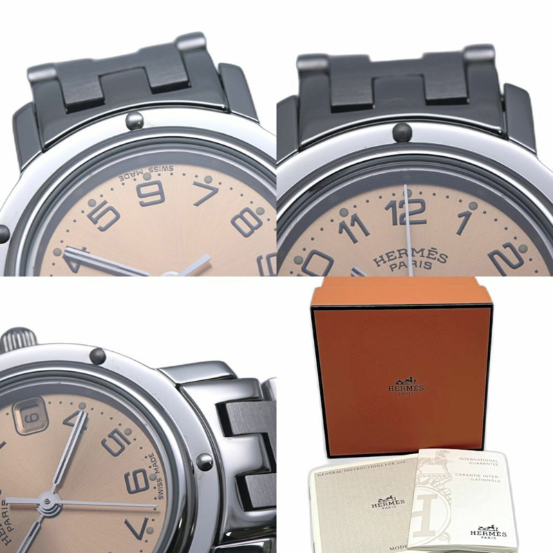 愛馬仕 Clipper CL4.210.431 3758 女士腕錶,老式錶扣,不鏽鋼材質,130486-9