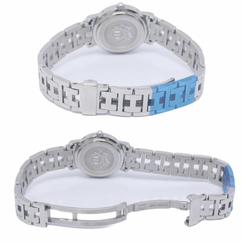 愛馬仕 Clipper Nacré 鑽石腕錶 CL4.230.214 3796(舊款錶扣)女士不鏽鋼腕錶 130487-4